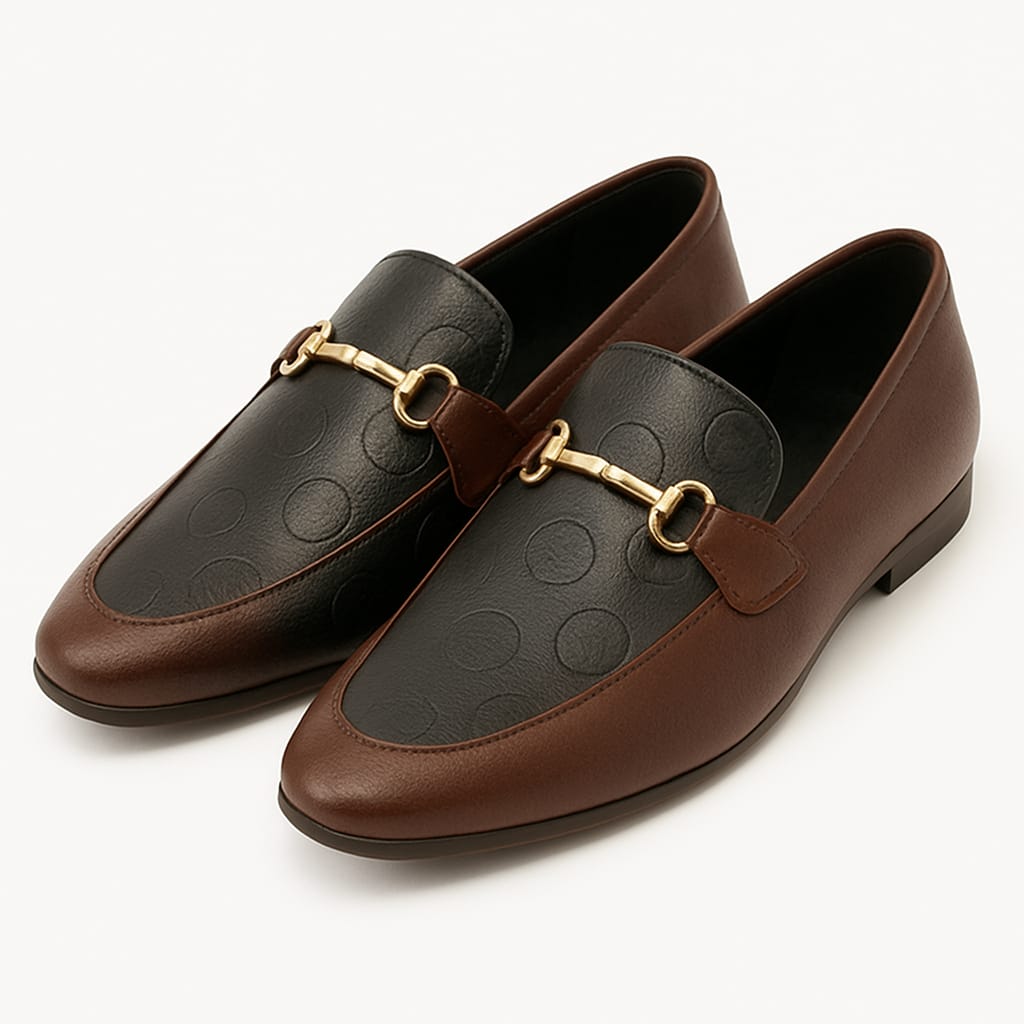 Pure moccasins Leather Moza shoes(OLM001Blk)