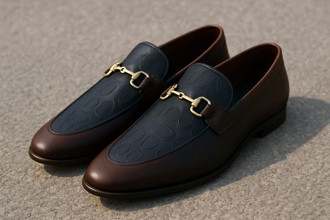 Pure moccasins Leather Moza shoes(OLM001Blk)