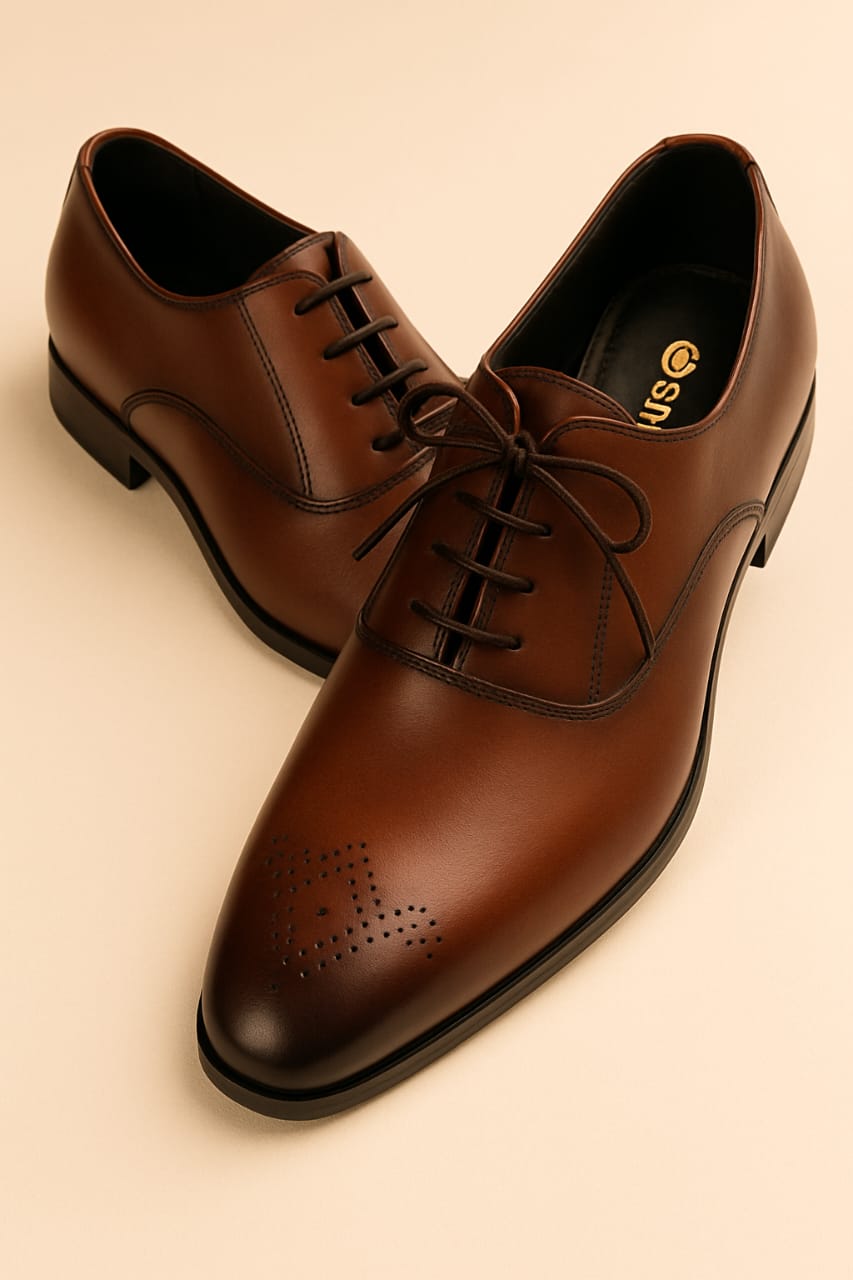 Elegant Brown Oxford Shoes – Olv002Brw