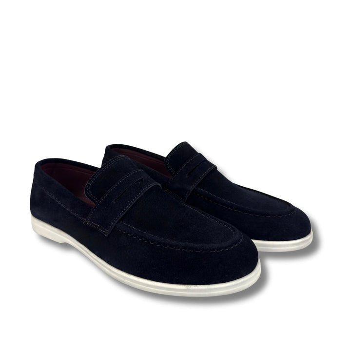 MIDNIGHT BLUE SUED LEATHER LOAFER