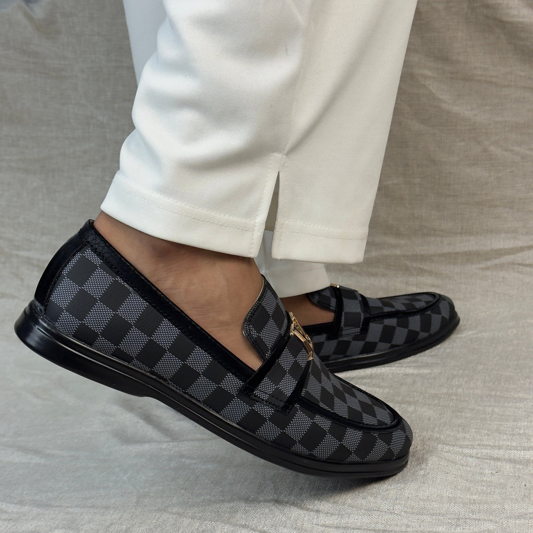 GREY LV LOAFER